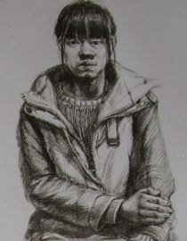 2012年清华大学美术学院素描高分试卷109（造型）