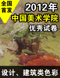 2012年中国美术学院设计、建筑类色彩优秀试卷