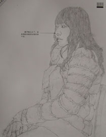 2012年中国美术学院素描优秀试卷50