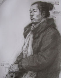 2012年中国美术学院素描优秀试卷58