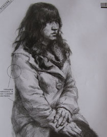 2012年中国美术学院素描优秀试卷45