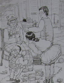 2013年清华大学美术学院艺术设计专业速写优秀试卷10