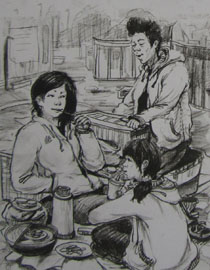 2013年清华大学美术学院艺术设计专业速写优秀试卷19