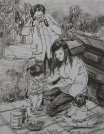 2013年清华大学美术学院艺术设计专业速写优秀试卷37