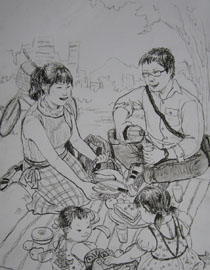 2013年清华大学美术学院艺术设计专业速写优秀试卷77