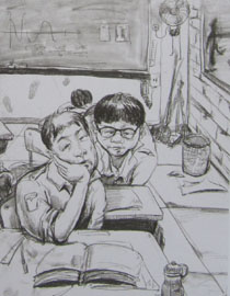 2013年清华大学美术学院造型艺术专业速写优秀试卷14