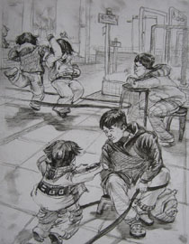 2013年清华大学美术学院造型艺术专业速写优秀试卷16