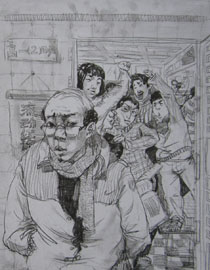 2013年清华大学美术学院造型艺术专业速写优秀试卷18
