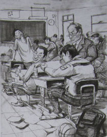 2013年清华大学美术学院造型艺术专业速写优秀试卷37