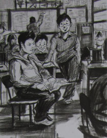 2013年清华大学美术学院造型艺术专业速写优秀试卷48
