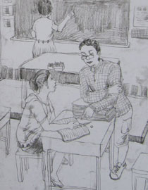 2013年清华大学美术学院造型艺术专业速写优秀试卷54