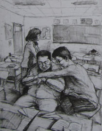 2013年清华大学美术学院造型艺术专业速写优秀试卷57