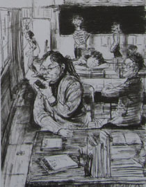 2013年清华大学美术学院造型艺术专业速写优秀试卷58