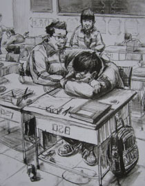 2013年清华大学美术学院造型艺术专业速写优秀试卷68