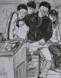 2013年清华大学美术学院造型艺术专业速写优秀试卷69