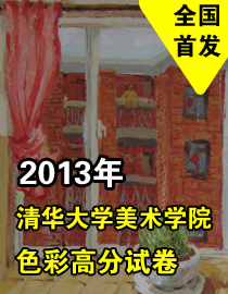 2013年清华大学美术学院色彩高分试卷