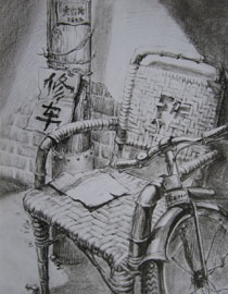 2013年清华大学美术学院艺术设计专业素描高分试卷1
