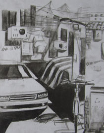 2013年清华大学美术学院艺术设计专业素描高分试卷3