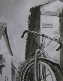 2013年清华大学美术学院艺术设计专业素描高分试卷4