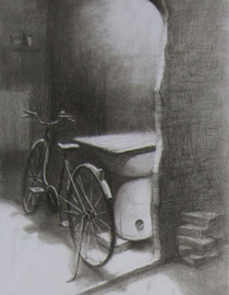 2013年清华大学美术学院艺术设计专业素描高分试卷7