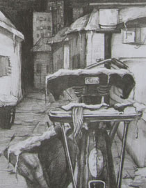2013年清华大学美术学院艺术设计专业素描高分试卷26