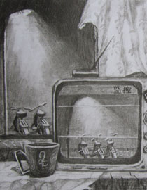 2013年清华大学美术学院艺术设计专业素描高分试卷70