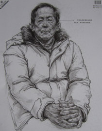 2013年中国美术学院素描优秀试卷70