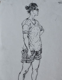 辽宁省葫芦岛市张雷人物速写优秀投稿作品（11）