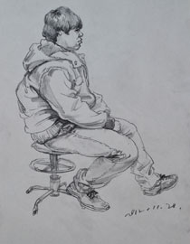 辽宁省葫芦岛市张雷人物速写优秀投稿作品（22）