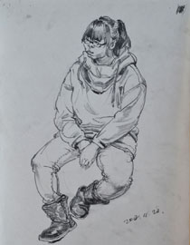 辽宁省葫芦岛市张雷人物速写优秀投稿作品（24）