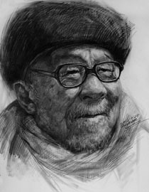 河北师范大学美术学院附中王会革素描头像优秀作品4