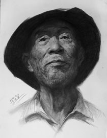 河北师范大学美术学院附中王会革素描头像优秀作品8