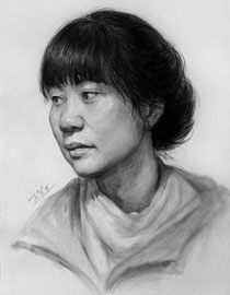 河北师范大学美术学院附中王会革素描头像优秀作品9