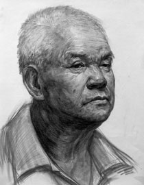 河北师范大学美术学院附中王会革素描头像优秀作品15