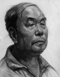 河北师范大学美术学院附中王会革素描头像优秀作品17