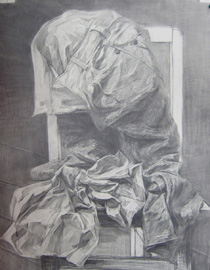 天津旗舰画室素描优秀作品投稿4