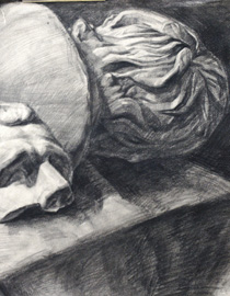 天津旗舰画室素描优秀作品投稿8