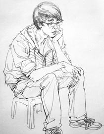 天津旗舰画室速写优秀作品投稿25