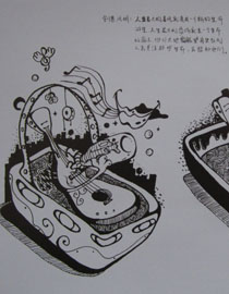 2012年北京服装学院创意速写优秀卷14