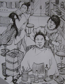 2012年北京服装学院创意速写优秀卷20