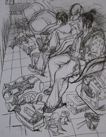 2012年北京服装学院创意速写优秀卷34