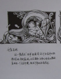 2012年北京服装学院创意速写优秀卷40