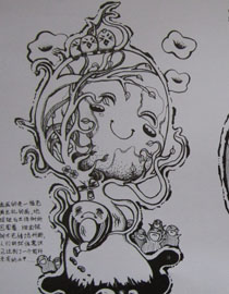 2012年北京服装学院创意速写优秀卷47