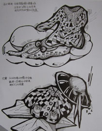 2012年北京服装学院创意速写中等卷3