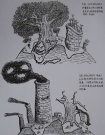 2012年北京服装学院创意速写中等卷7