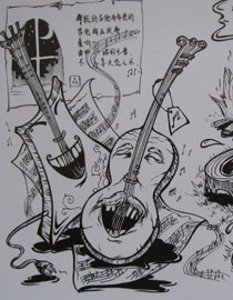 2012年北京服装学院创意速写中等卷12