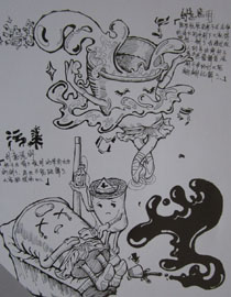 2012年北京服装学院创意速写中等卷34