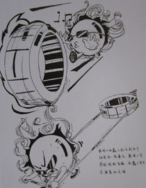 2012年北京服装学院创意速写中等卷36