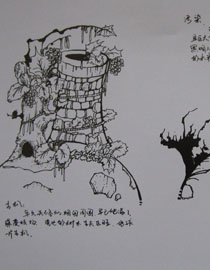 2012年北京服装学院创意速写中等卷45