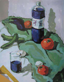 2012年北京服装学院色彩静物优秀卷15